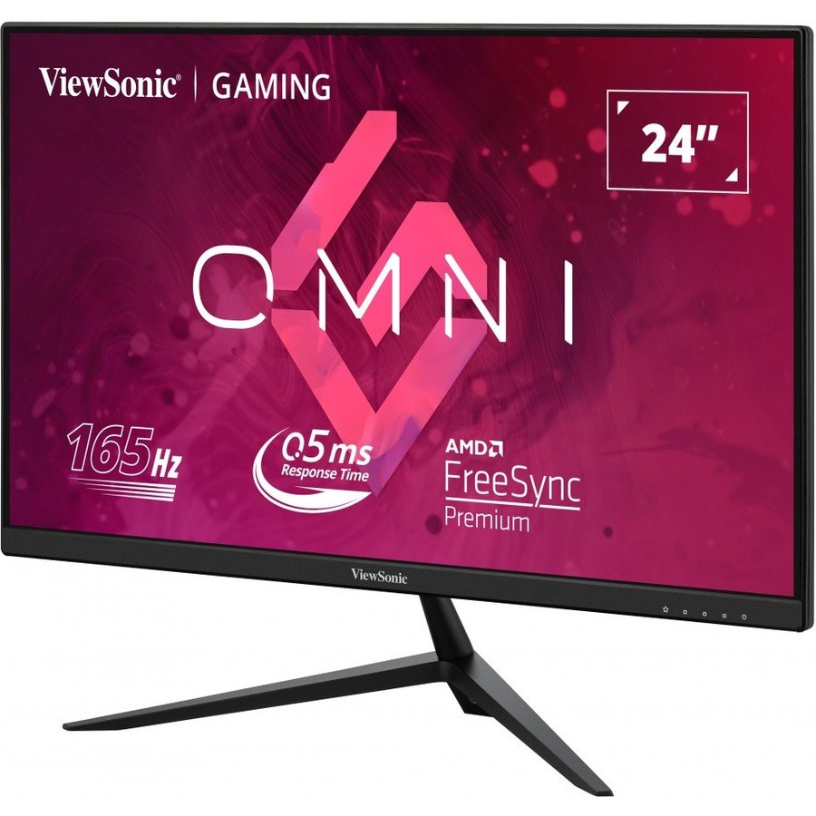 ViewSonic OMNI VX2428 24 Inch Gaming Monitor 180hz 0.5ms 1080p IPS with FreeSync Premium, Frameless, HDMI, and DisplayPort