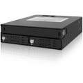 Icy Dock MB994IKO-3SB Drive Enclosure for 5.25" - Serial ATA/600 Host Interface Internal - Black