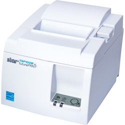 Star Micronics TSP143IIIW WT US Desktop Direct Thermal Printer - Monochrome - Receipt Print - With Cutter - White - 2.83" Print Width - 9.84 in/s Mono - 203 dpi - Wireless LAN - 3.15" Label Width