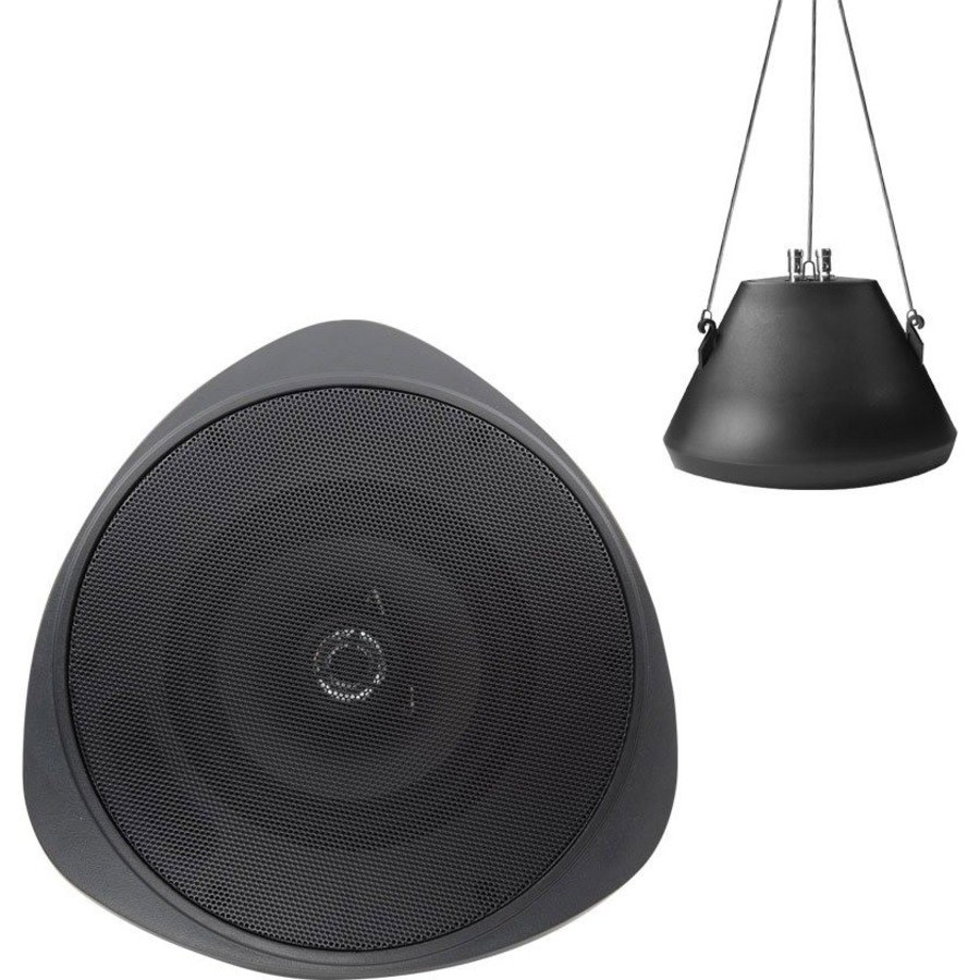 Speco SP30PTB 2-way Pendant Mount Speaker - 30 W RMS - Black