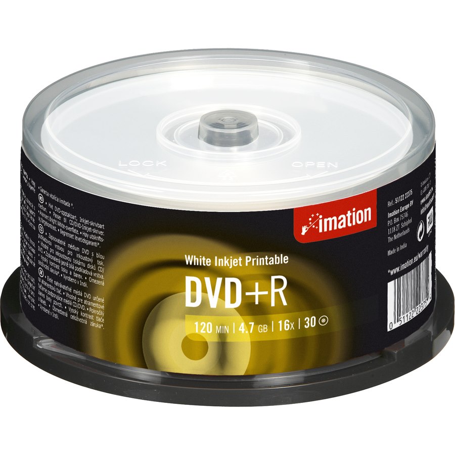 Imation I22373 DVD Recordable Media - DVD-R - 16x - 4.70 GB - 30 Pack Spindle