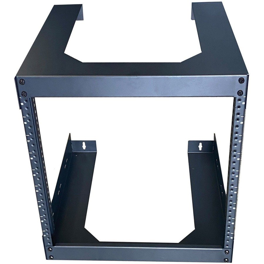 4XEM 6U 18" Deep Wall Mount for Switches and Rackmount Networking Equipment- Black