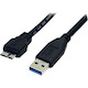 StarTech.com 0.5m (1.5ft) Black SuperSpeed USB 3.0 (5Gbps) Cable A to Micro B - M/M