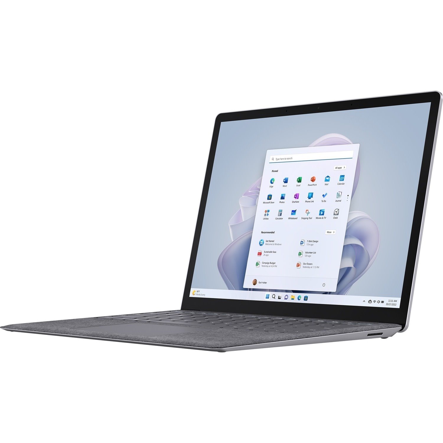 Microsoft Surface Laptop 5 13.5" Touchscreen Notebook - 2256 x 1504 - Intel Core i5 12th Gen i5-1245U - Intel Evo Platform - 8 GB Total RAM - 512 GB SSD - Platinum - TAA Compliant
