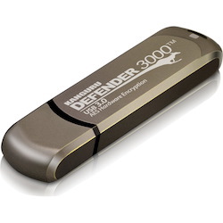 Kanguru Defender3000 FIPS 140-2 Certified Level 3, SuperSpeed USB 3.0 Secure Flash Drive, 128G
