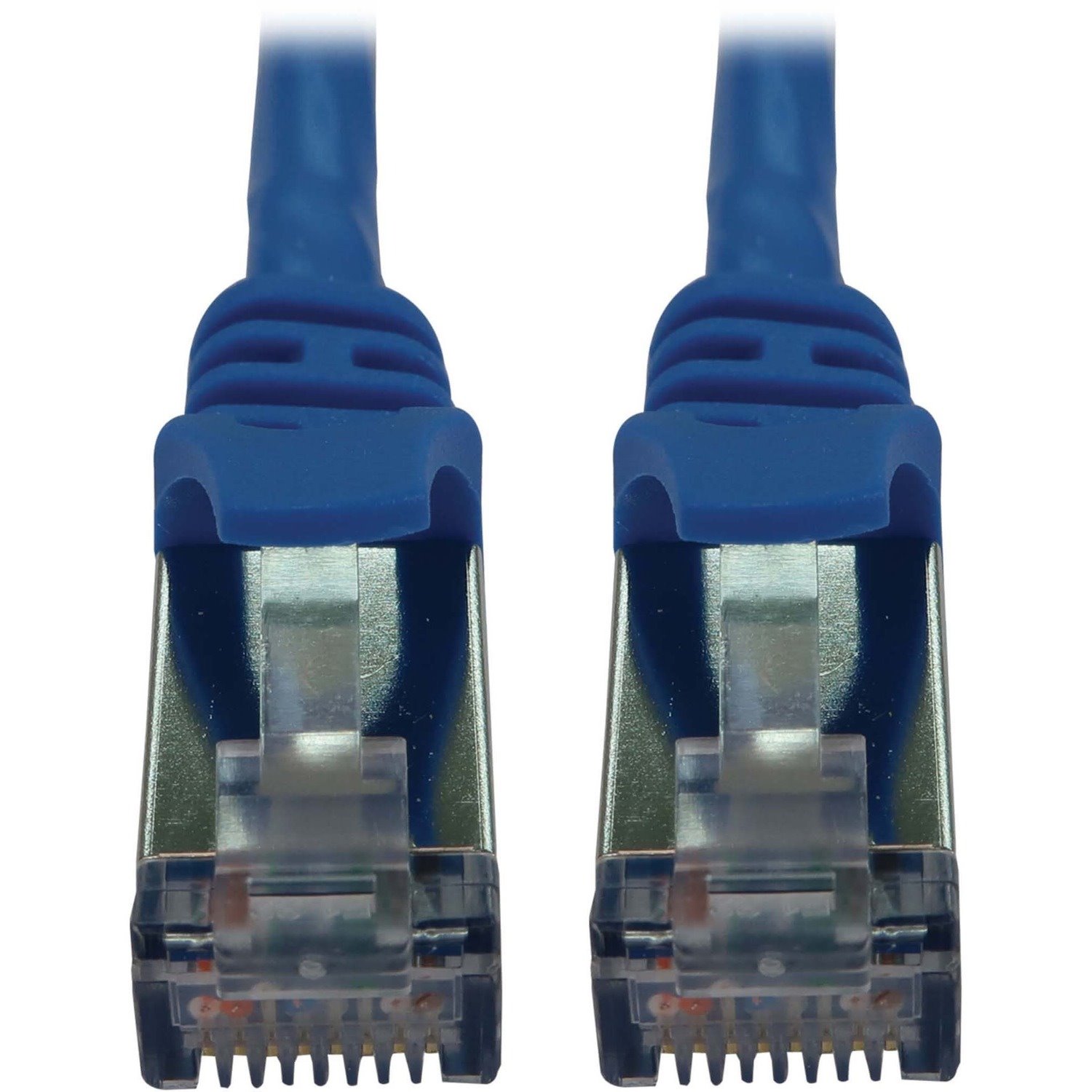 Eaton Tripp Lite Series Cat6a 10G Snagless Shielded Slim STP Ethernet Cable (RJ45 M/M), PoE, Blue, 25 ft. (7.6 m)