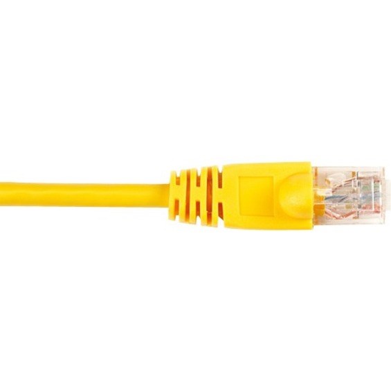 Black Box CAT6 250 MHz Ethernet Patch Cable - UTP, PVC, Snagless, Yellow, 7 ft
