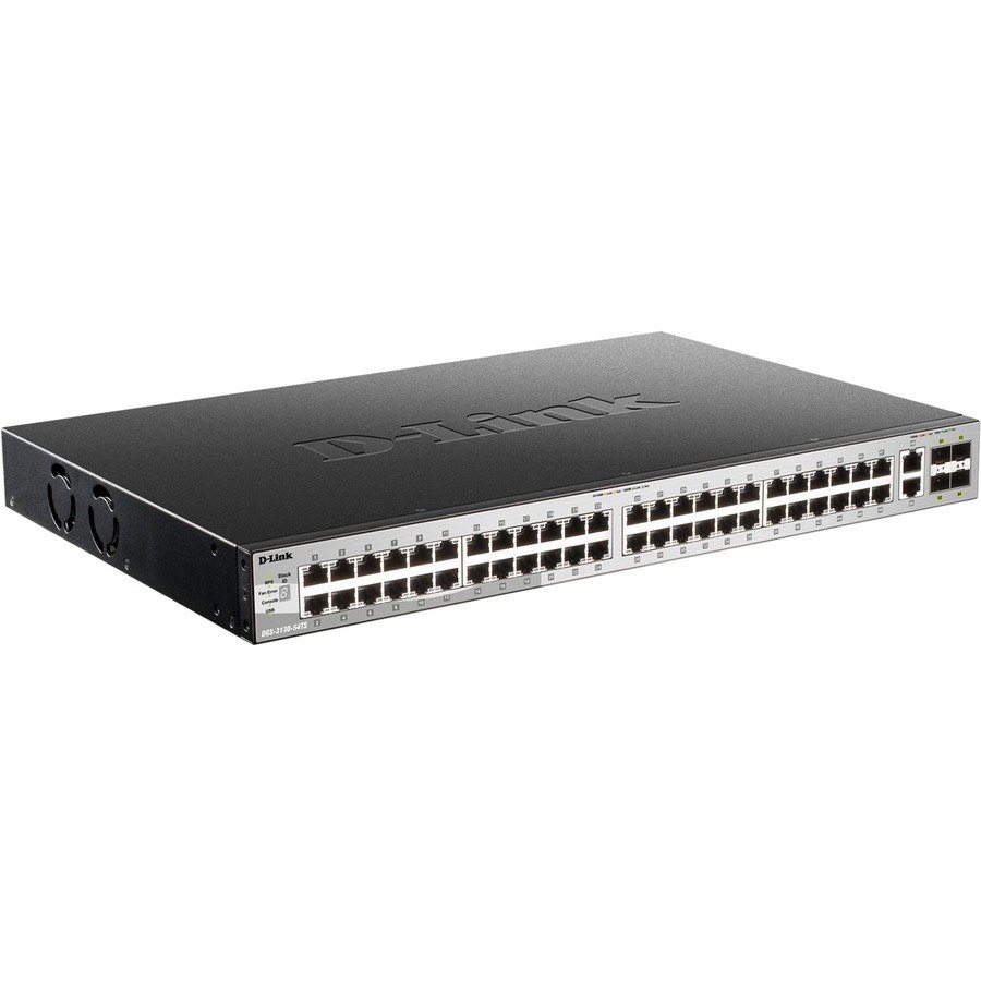 D-Link DGS-3130 DGS-3130-54TS 48 Ports Manageable Layer 3 Switch - Gigabit Ethernet, 10 Gigabit Ethernet - 10/100/1000Base-T, 10GBase-T, 10GBase-X