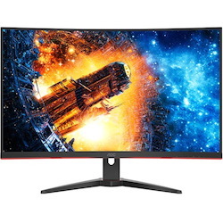 AOC C32G2E 31.5" Full HD Curved Screen Gaming LCD Monitor - 16:9 - Red, Black