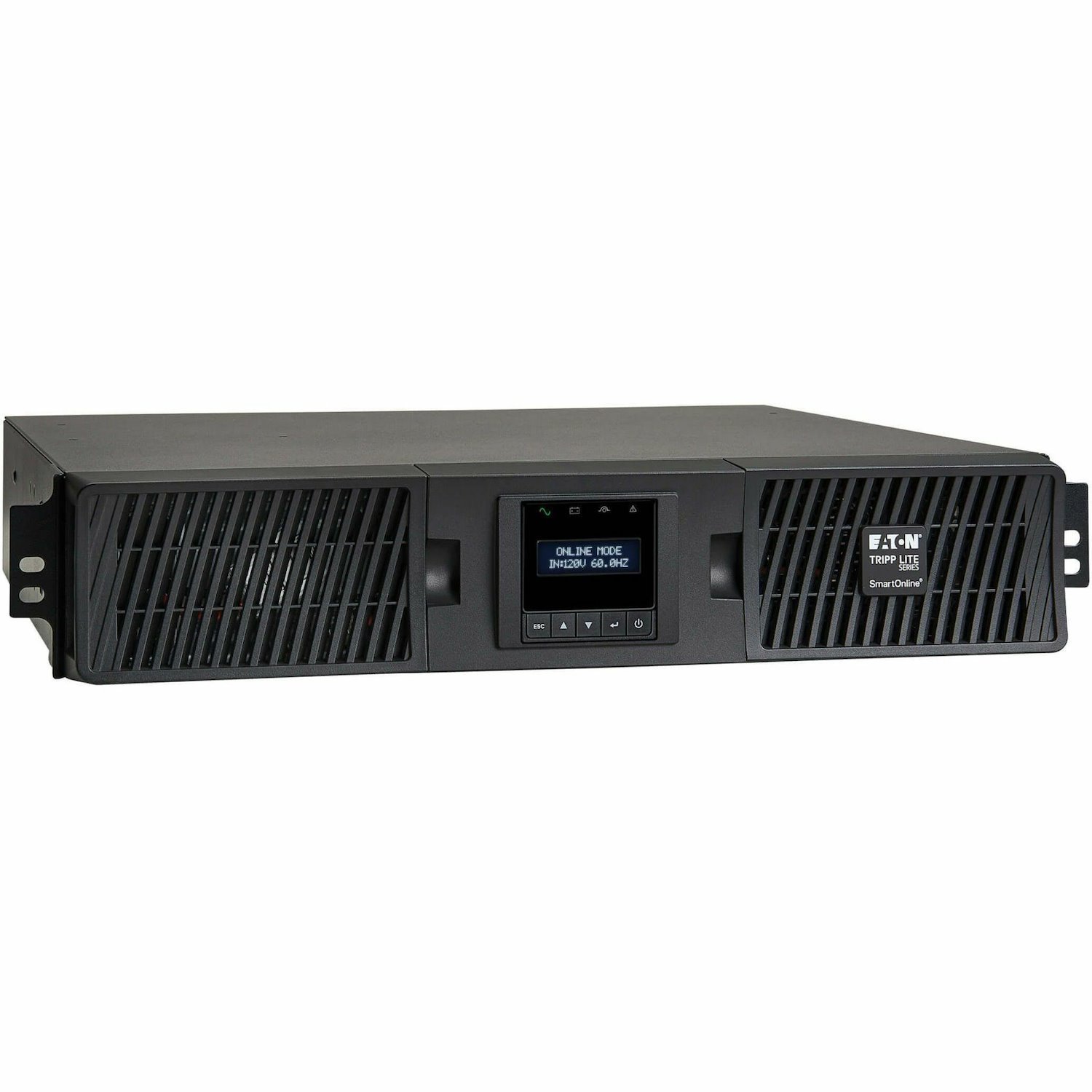 Eaton Tripp Lite Series SmartOnline 1500VA 1350W 120V Double-Conversion UPS - 8 Outlets, Extended Run, Network Card Included, LCD, USB, DB9, 2U Rack/Tower