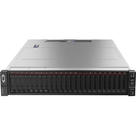 Lenovo ThinkSystem SR650 7X06A0NBNA 2U Rack Server - 1 x Intel Xeon Silver 4210 2.20 GHz - 128 GB RAM - 11.52 TB SSD - (3 x 3.84TB) SSD Configuration - Serial ATA/600 Controller