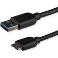 StarTech.com 3m (10ft) Slim SuperSpeed USB 3.0 (5Gbps) A to Micro B Cable - M/M