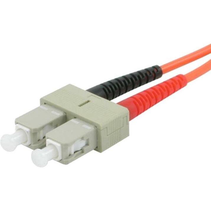 C2G 15m SC-ST 62.5/125 OM1 Duplex Multimode PVC Fiber Optic Cable - Orange