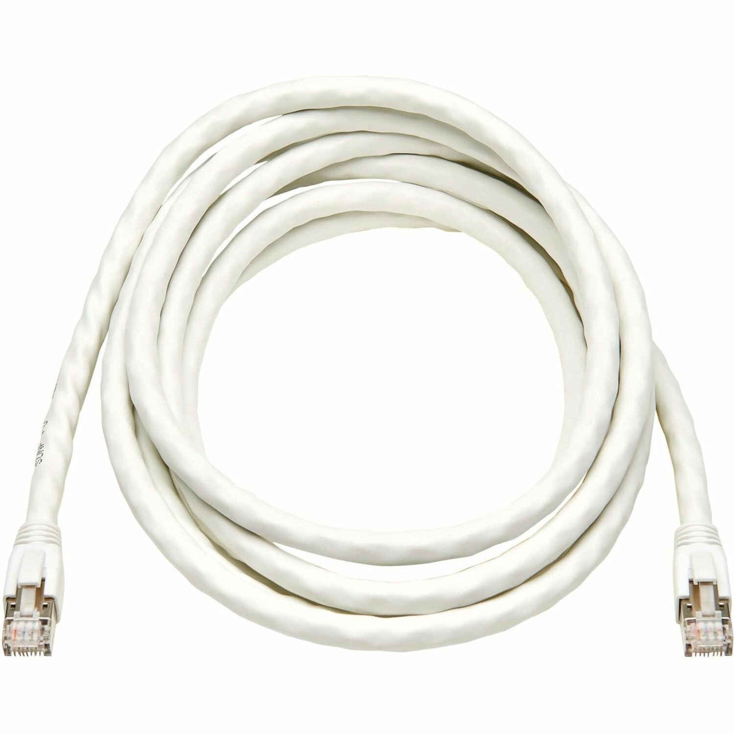 Eaton Tripp Lite Series Cat8 40G Snagless SSTP Ethernet Cable (RJ45 M/M), PoE, White, 10 ft. (3.1 m)