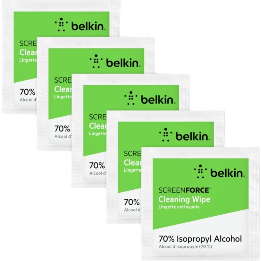 Belkin SCREENFORCE Cleaning Wipe for Keyboard, Tablet, Screen, Smartphone, Nonporous Surface