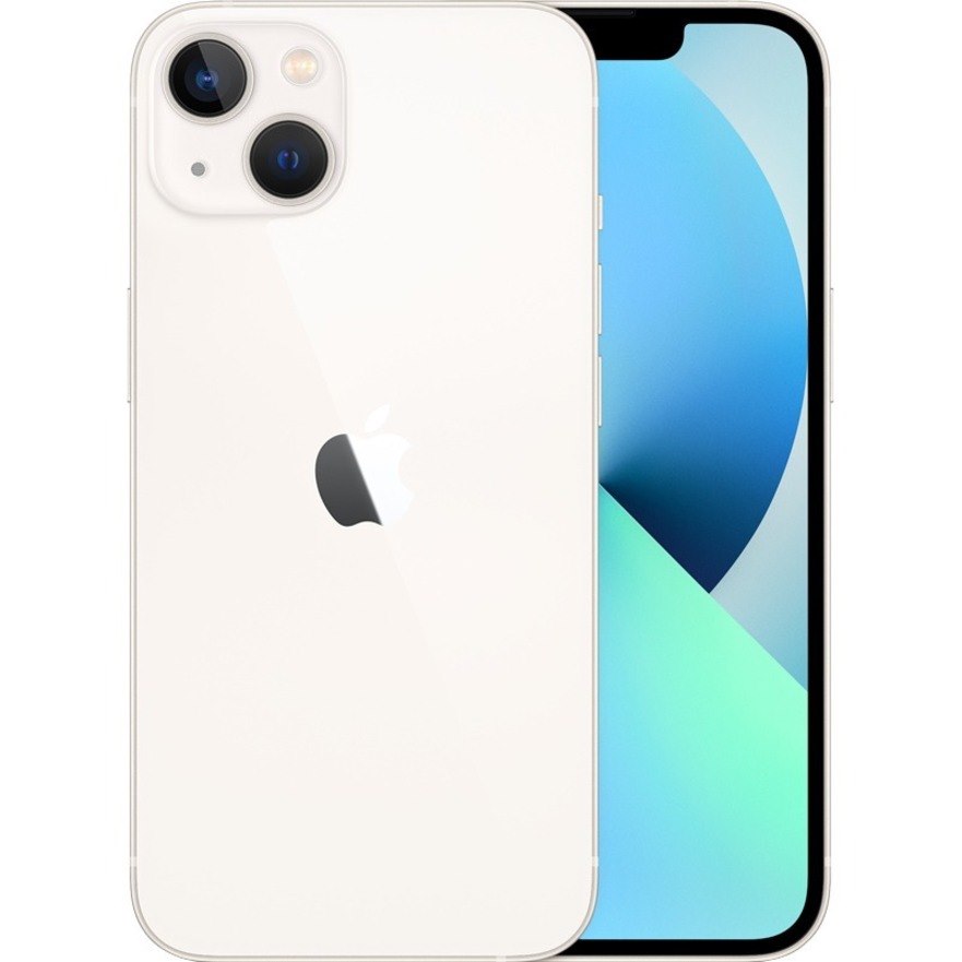 Apple iPhone 13 256 GB Smartphone - 15.5 cm (6.1") OLED 2532 x 1170 - Hexa-core (A15 BionicDual-core (2 Core) 3.22 GHz Quad-core (4 Core) - 4 GB RAM - iOS 15 - 5G - Starlight