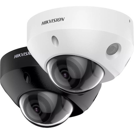 Hikvision Pro DS-2CD2547G2-LS 4 Megapixel Outdoor Network Camera - Color - Mini Dome - White