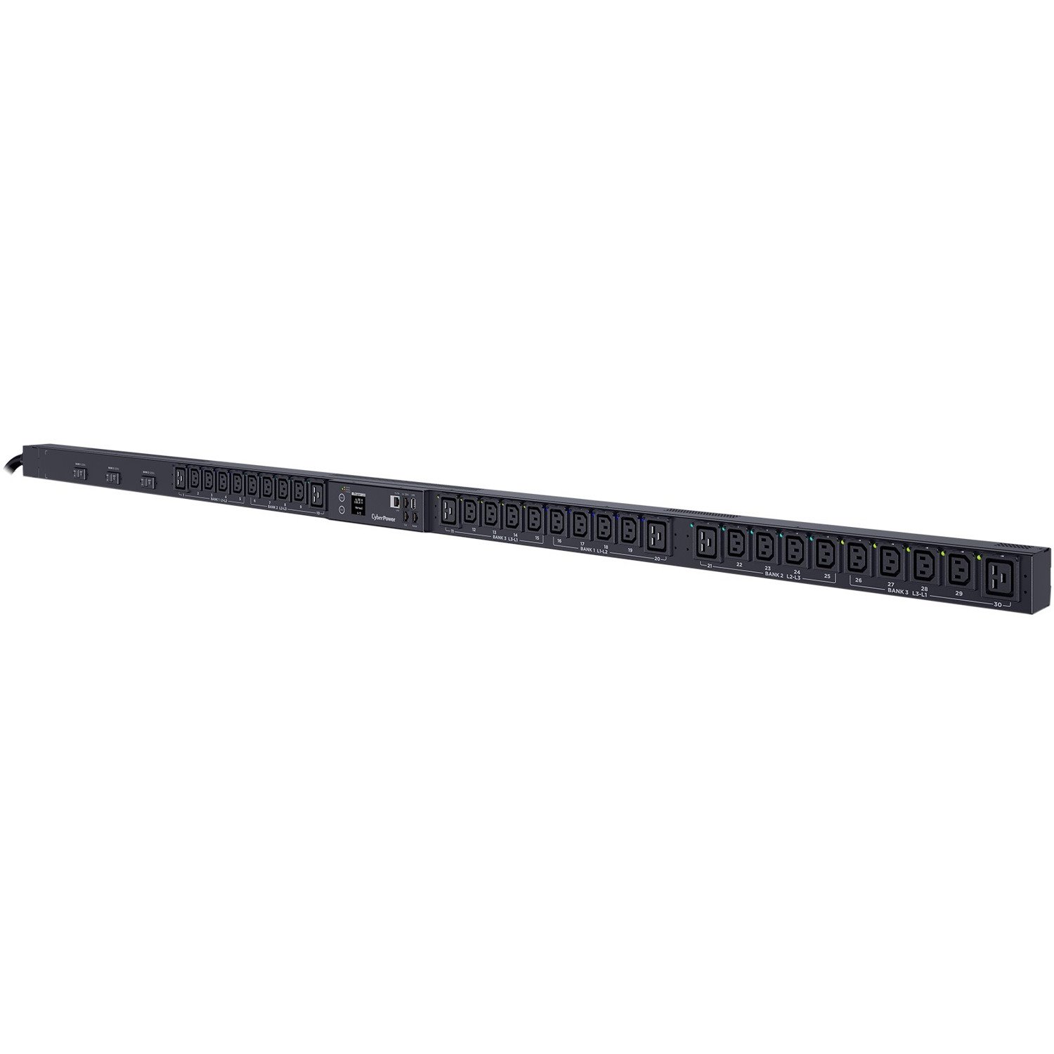 CyberPower PDU83104 3 Phase 200 - 240 VAC 30A Switched Metered-by-Outlet PDU