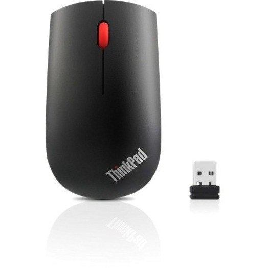Lenovo Essential Mouse - Radio Frequency - USB - Optical - Black