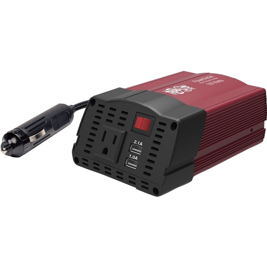 Tripp Lite by Eaton 150W PowerVerter Ultra-Compact Car Inverter with AC Outlet and 2 USB Charging Ports