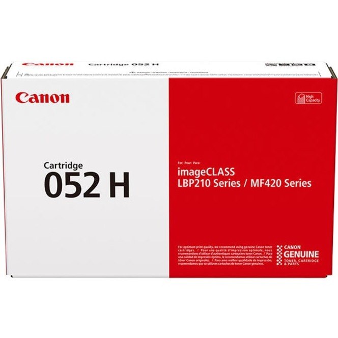 Canon 052H Original High Yield Laser Toner Cartridge - Black Pack