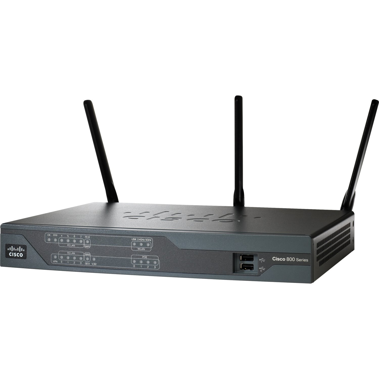 Cisco 891W Wi-Fi 4 IEEE 802.11n  Wireless Integrated Services Router - Refurbished