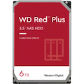 WD Red Plus WD60EFPX 6 TB Hard Drive - 3.5" Internal - SATA (SATA/600) - Conventional Magnetic Recording (CMR) Method