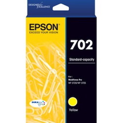 Epson DURABrite Ultra 702 Original Standard Yield Inkjet Ink Cartridge - Yellow - 1 Pack