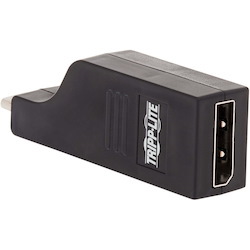 Tripp Lite by Eaton USB-C to DisplayPort Vertical Adapter (M/F) - USB 3.1, Gen 1, Thunderbolt 3, 4K @ 60 Hz, Black