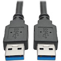 Eaton Tripp Lite Series USB 3.0 SuperSpeed A/A Cable (M/M), Black, 3 ft. (0.91 m)