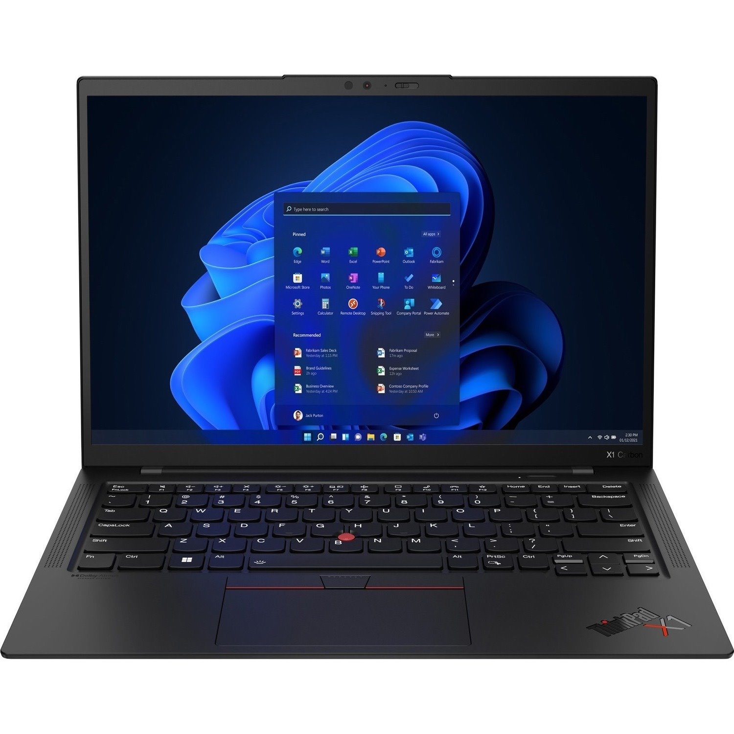 Lenovo ThinkPad X1 Carbon Gen 10 21CB00BVCA 14" Touchscreen Ultrabook - WUXGA - Intel Core i7 12th Gen i7-1270P - 32 GB - 512 GB SSD - French Keyboard - Black Paint