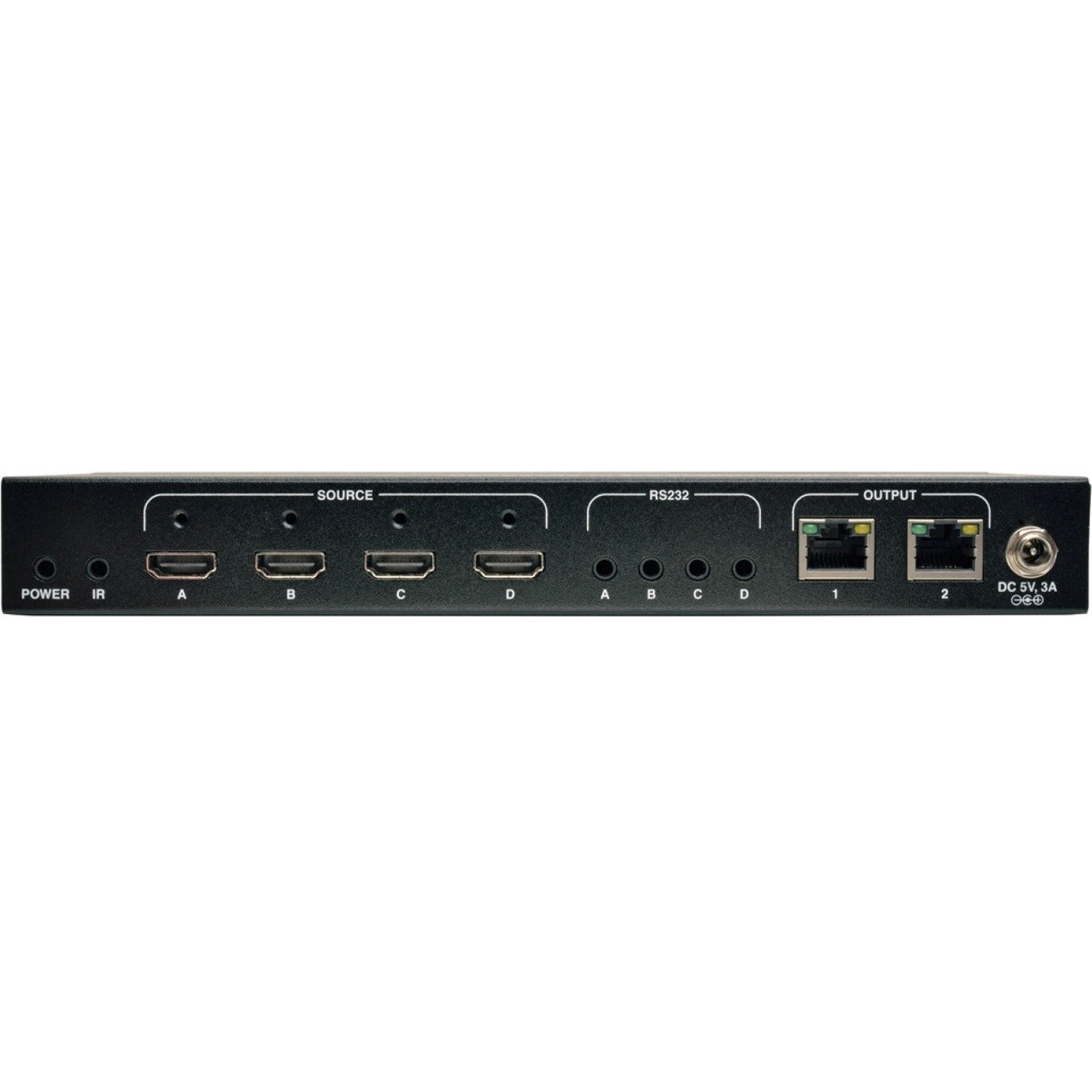Tripp Lite by Eaton HDBaseT HDMI over Cat5/6/6a Extender Matrix Transmitter,Serial and IR,4K x 2K 30 Hz UHD / 1080p 60 Hz 4 Input 2 Output Up to 500 ft. (152 m) TAA