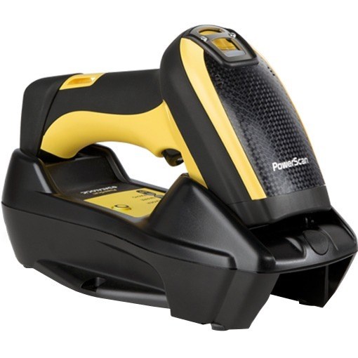 Datalogic PowerScan PM9501 Handheld Barcode Scanner Kit - Wireless Connectivity - Yellow