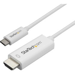 StarTech.com 3ft (1m) USB C to HDMI Cable - 4K 60Hz USB Type C DP Alt Mode to HDMI 2.0 Video Display Adapter Cable - Works w/Thunderbolt 3