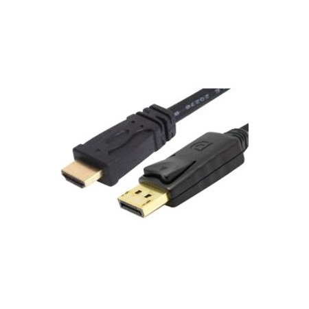 Comsol 2 m DisplayPort/HDMI A/V Cable for LCD TV, Plasma, Monitor, Projector, Audio/Video Device