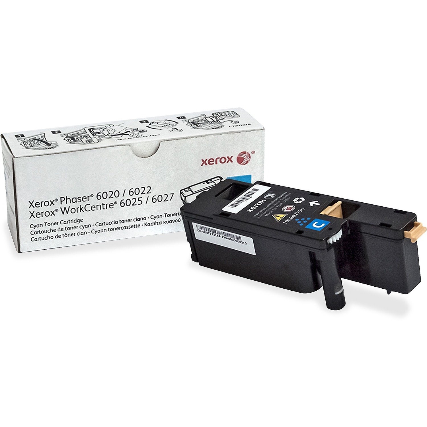 Xerox Original Standard Yield Laser Toner Cartridge - Cyan Pack