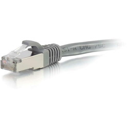 C2G-15ft Cat6a Snagless Shielded (STP) Network Patch Cable - Gray