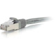 C2G-14ft Cat6 Snagless Shielded (STP) Network Patch Cable - Gray
