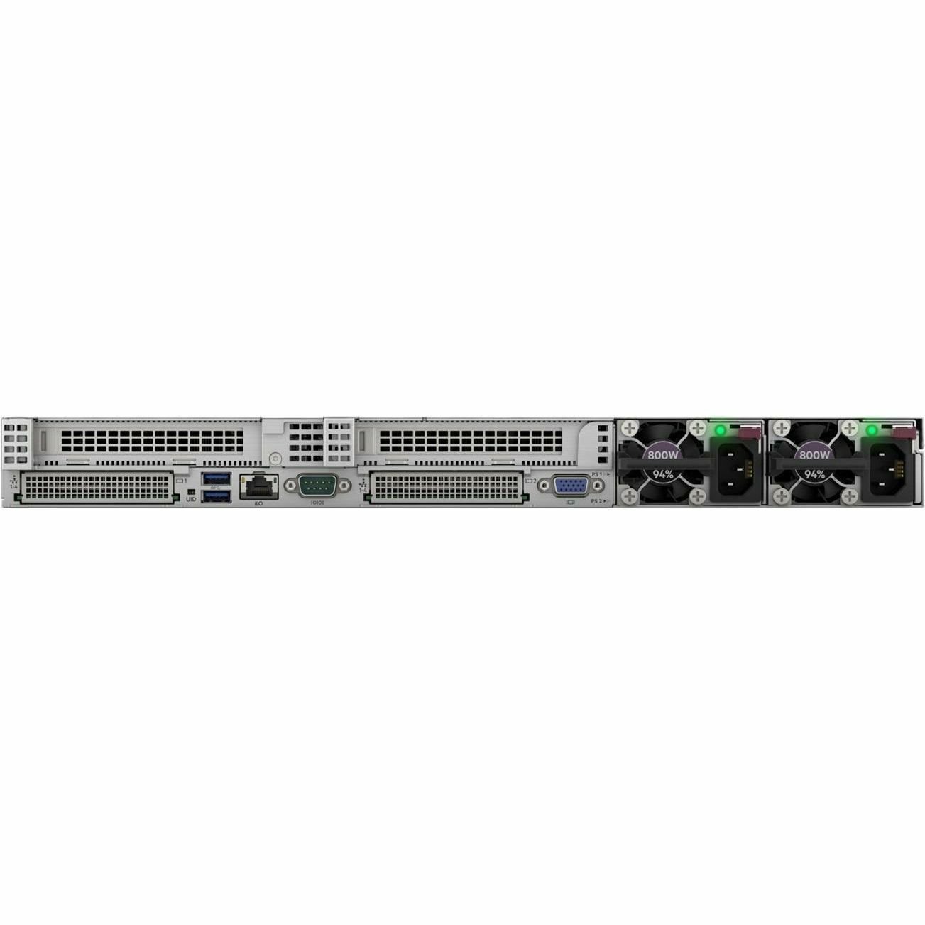 HPE ProLiant DL365 G11 1U Rack Server - 1 x AMD EPYC 9124 3 GHz - 64 GB RAM - 960 GB SSD - (2 x 480GB) SSD Configuration - 12Gb/s SAS, Serial ATA/600, NVMe Controller