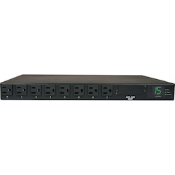 Tripp Lite by Eaton 1.4kW Single-Phase Local Metered Automatic Transfer Switch PDU, 2 120V 5-15P 15A Inputs, 8 5-15R Outputs, 1U, TAA