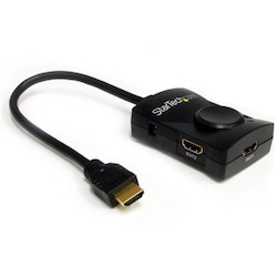 StarTech.com HDMI Splitter 1 In 2 Out &acirc;&euro;" 1080p &acirc;&euro;" 2 Port &acirc;&euro;" USB-Powered &acirc;&euro;" HDMI Multi Port &acirc;&euro;" HDMI Audio Splitter