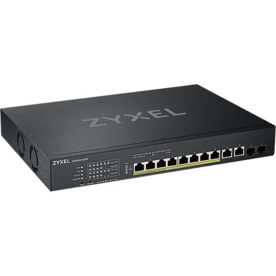 ZYXEL XS1930-12HP 8 Ports Manageable Ethernet Switch - 10 Gigabit Ethernet - 10GBase-X, 10GBase-T