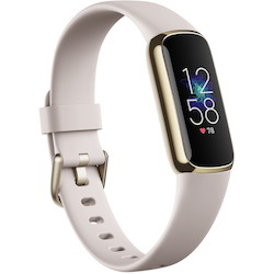 Fitbit Luxe Smart Band - Soft Gold Stainless Steel Body Color - Stainless Steel Body Material - Silicone Band Material