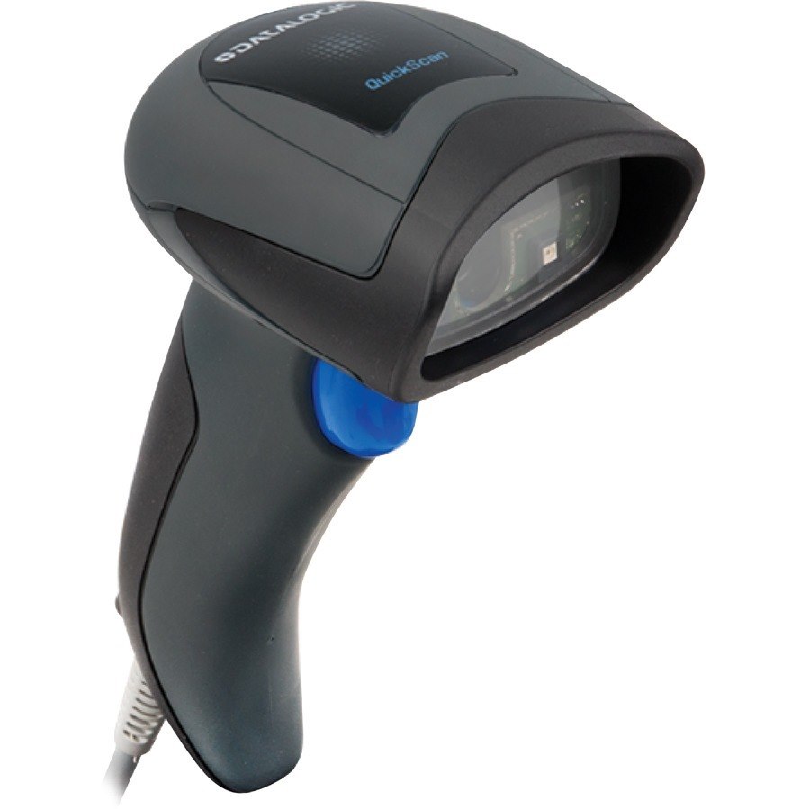 Datalogic QuickScan I QD2430 Handheld Barcode Scanner Kit - Cable Connectivity - Black