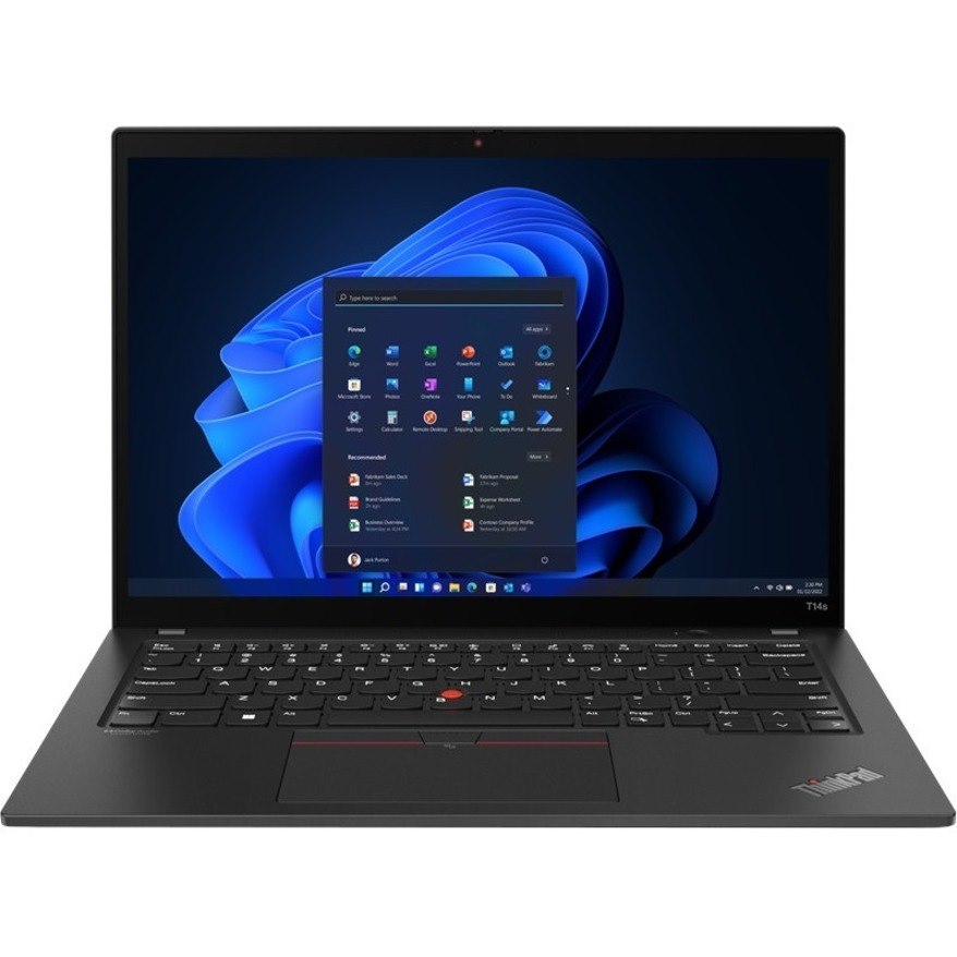 Lenovo ThinkPad T14s Gen 3 21BR000DUS 14" Touchscreen Notebook - WUXGA - Intel Core i5 12th Gen i5-1250P - vPro Technology - 16 GB - 256 GB SSD - English Keyboard - Thunder Black