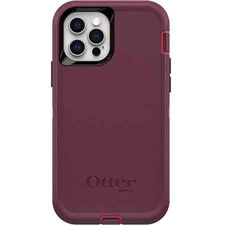 OtterBox Defender Rugged Carrying Case (Holster) Apple iPhone 12, iPhone 12 Pro Smartphone - Berry Potion Pink