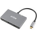 4XEM's 3-Port USB-C to DisplayPort and HDMI 8K Dual 4K Multi-Monitor Hub