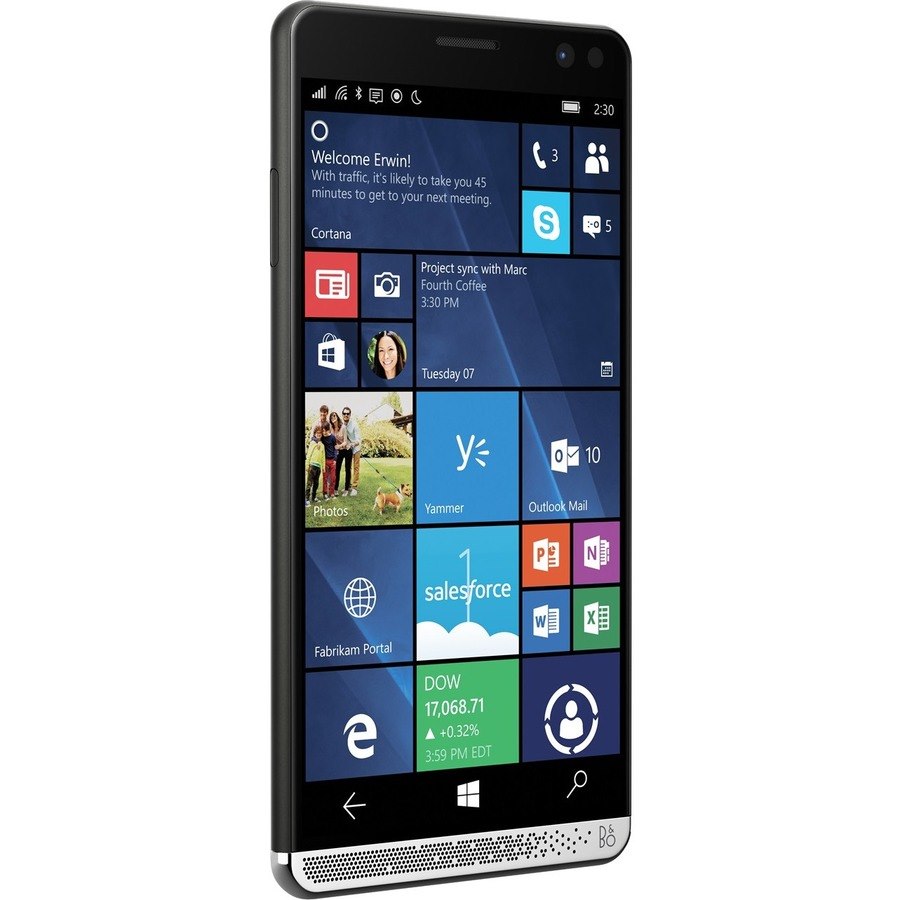 HP Elite x3 64 GB Smartphone - 15.1 cm (6") Super AMOLED WQHD 1440 x 2560 - 4 GB RAM - Windows 10 - 4G - Graphite