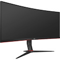 AOC CU34G2X 34" Class UW-QHD Curved Screen Gaming LCD Monitor - 21:9 - Black Red