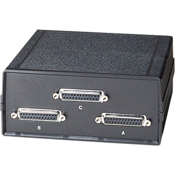 Black Box DB25 2-to-1 Manual Desktop Switch - FFF All Leads